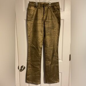 DG2 by Diane Gilman Gold and Gray Jeans